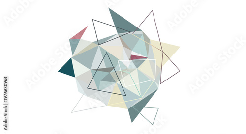 Geometric shapes in pastel colors.