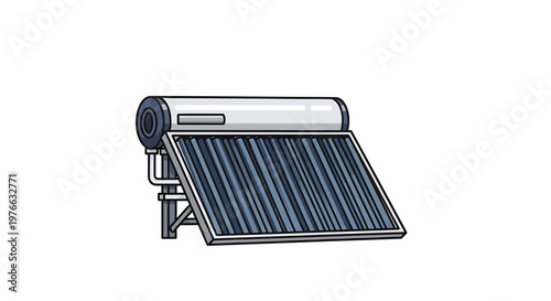 Solar water heater system for sustainable energy and environmental conservation.