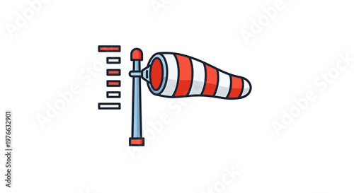 Wind Sock Indicator - A Visual Guide to Wind Speed and Direction.