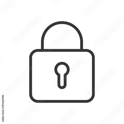 Padlock, security, protection, safe line icon. Security, password, privacy, private information, safety concepts. Editable stroke. Vector illustration