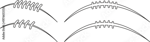 American football oval ball vector set collection group isolated on transparent background for sport competition game design, professional athletic equipment icon for website.