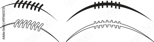 American football oval ball vector set collection group isolated on transparent background for sport competition game design, professional athletic equipment icon for website.