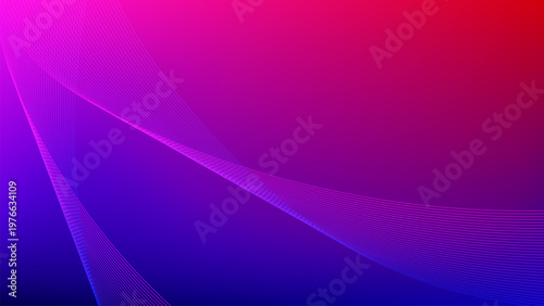 Red purple gradient mesh abstract background with wavy blended lines nice for wallpaper or banner