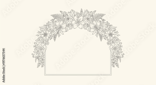 Floral Wedding Arch Decoration.