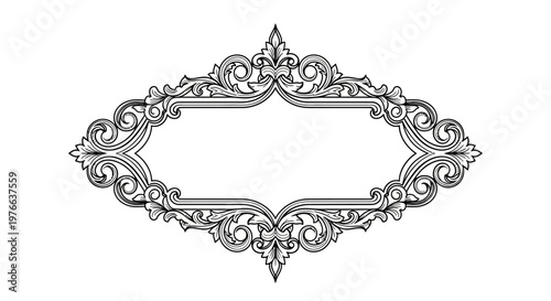 Ornate Decorative Frame Border Design.