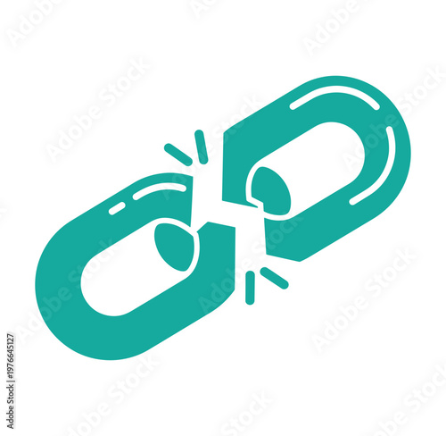 brokenlinkicon  simpletealcolor  chainbrokensymbol