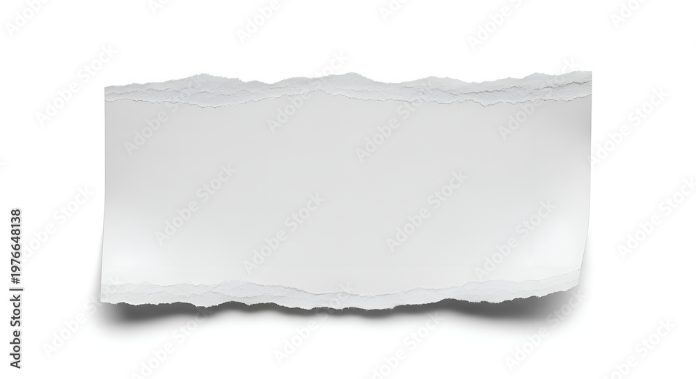 Fototapeta premium Torn edge of white paper background.