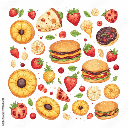 food pattern design very cool