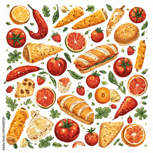 food pattern design very cool