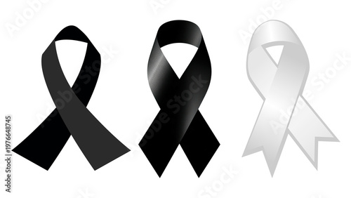 Obraz na plátně Mourning character in solitude, isolated on white background, symbolizing loss a
