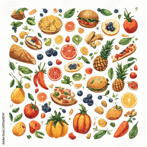 food pattern design very cool