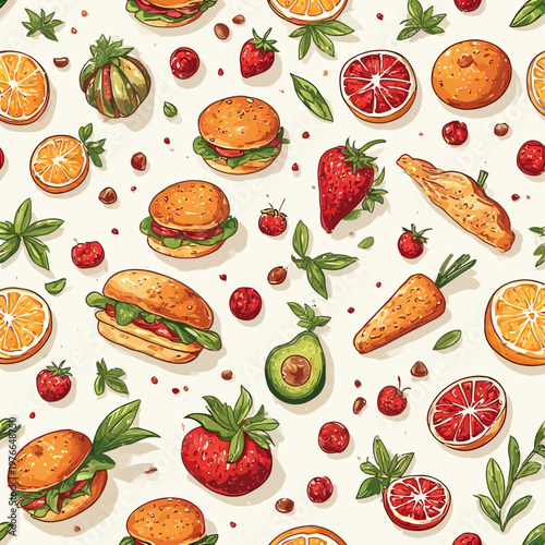 food pattern design very cool