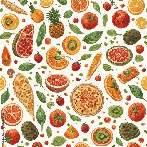 food pattern design very cool