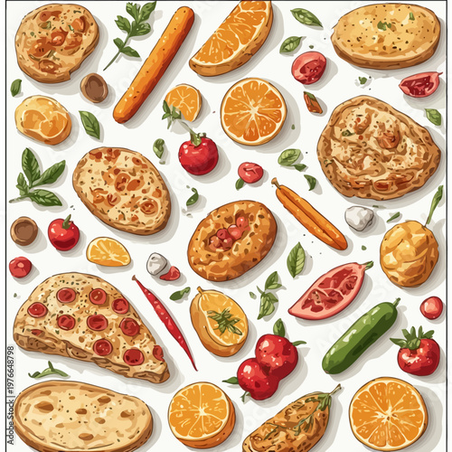 food pattern design very cool
