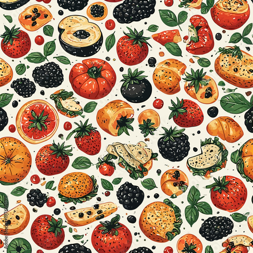 food pattern design very cool