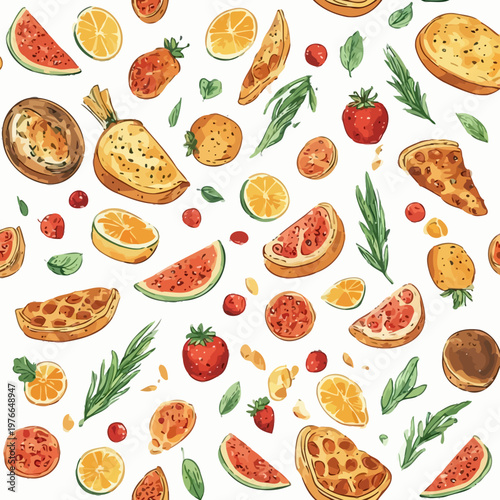 food pattern design very cool