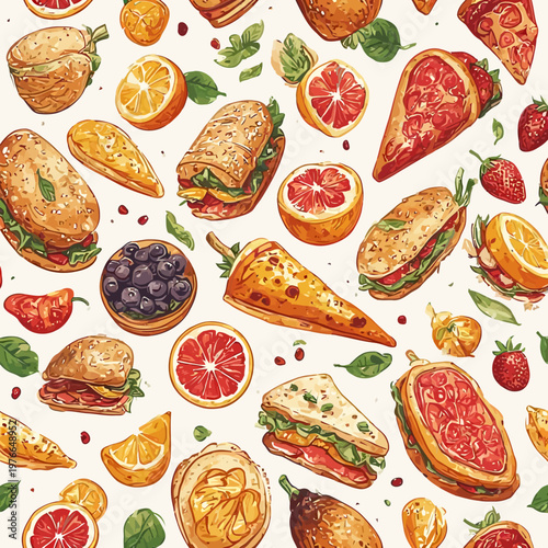 food pattern design very cool