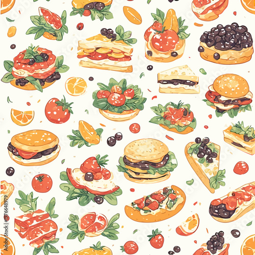 food pattern design very cool