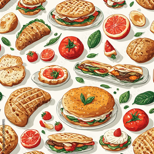 food pattern design very cool
