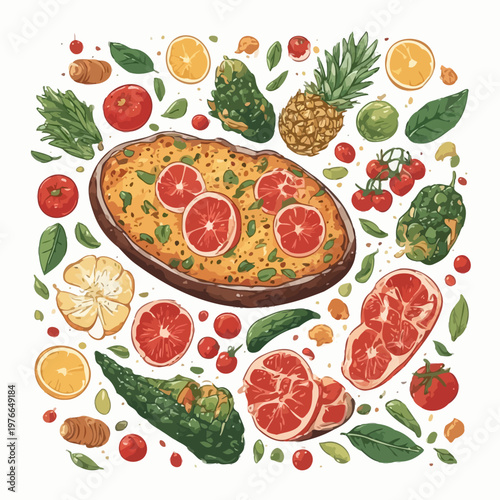 food pattern design very cool