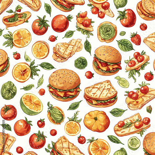 food pattern design very cool