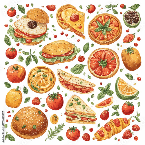 food pattern design very cool