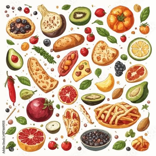 food pattern design very cool