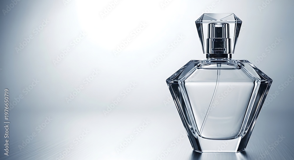 Obraz premium Elegant Perfume Bottle - Captivating Design and Fragrant Essence on a Stylish Background.