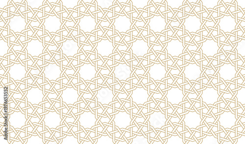 Seamless geometric pattern in authentic arabian style.