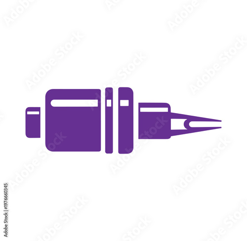 Purple fountain pen nib writing instrument  office supplies