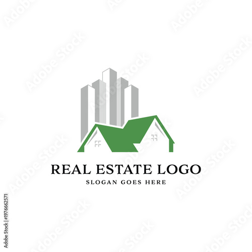 Green Real Estate Logo Concept