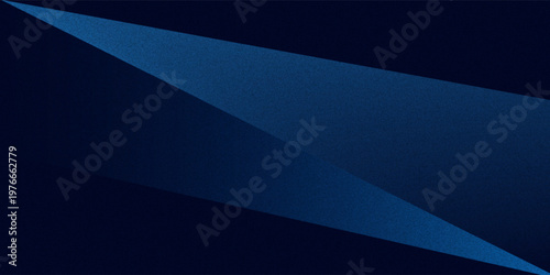 Black dark navy blue silver abstract pattern background. Geometric shape. Line triangle angle fold polygon diamond 3D. Color gradient ombre. Rough grain noise. Light shadow.