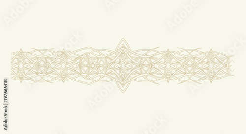 Intricate Beige Lace Trim Detail.