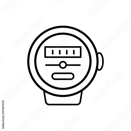 Smart Meter Energy Monitoring Icon