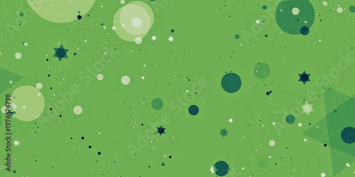 Peaceful Floating Stars Across Soft Night Background