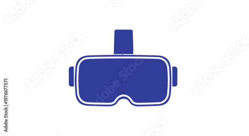 Virtual Reality Headset Icon Illustration.