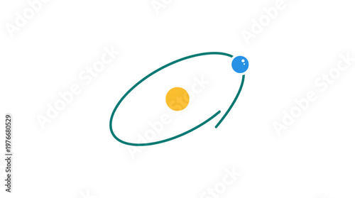 Abstract Representation of an Atom Structure
