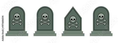Gravestone icon, tombstone icon, headstone icon, vector illustration, simple flat design representing memorial, remembrance, and cemetery symbol, ideal for apps, websites