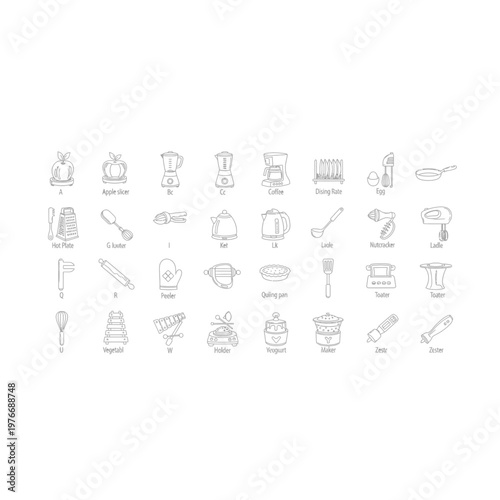 Comprehensive set of ophthalmology and optometry diagnostic tool icons