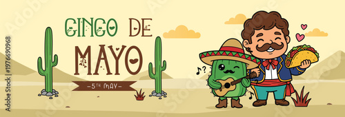 poster flyer cinco de mayo template
