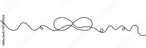 Infinity line art style icon vector. eternal love and limitless possibilities symbol. vector illustration. EPS 10 .