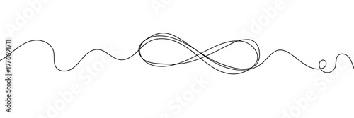Infinity line art style icon vector. eternal love and limitless possibilities symbol. vector illustration. EPS 10 .
