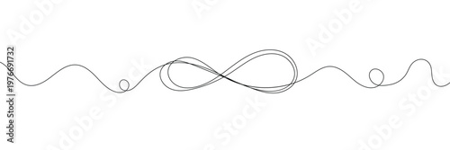 Infinity line art style icon vector. eternal love and limitless possibilities symbol. vector illustration. EPS 10 .