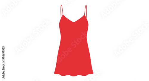 Red Spaghetti Strap Mini Dress Fashion.