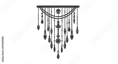 Ornate Wind Chime Hanging Decoration.