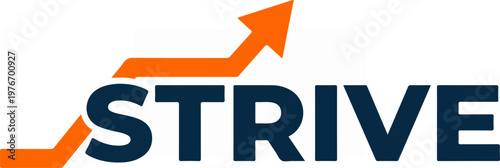 Strive Arrow Upward Trend.