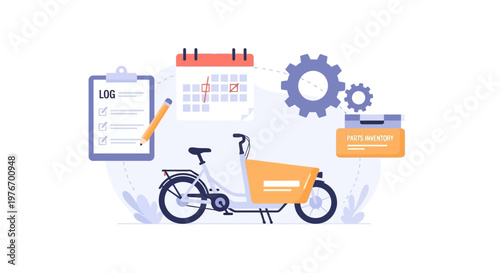 Cargo Bike Delivery Logistics and Planning with Calendar and Checklist