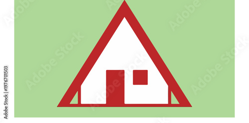Warning Triangle Road Sign Symbol.