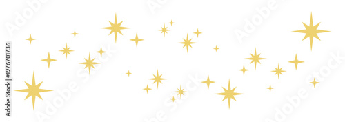 きらめく光の装飾素材