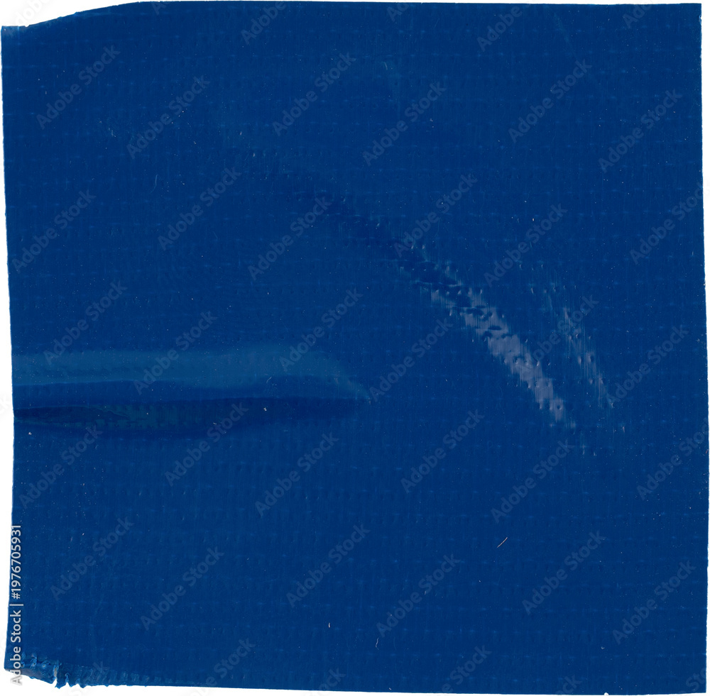 Fototapeta premium Blue Crumpled Packaging Adhesive Tape
